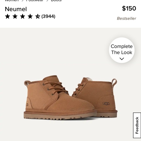 UGG Neumel Boots Women’s size 9 in Chestnut - Picture 4 of 4